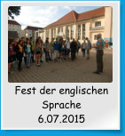 Fest der englischen Sprache 6.07.2015