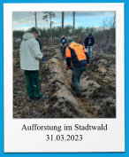 Aufforstung im Stadtwald 31.03.2023