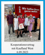 Kooperationsvertrag mit Kaufland West 6.09.2023