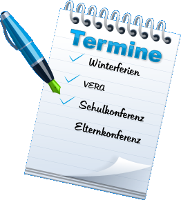 Winterferien VERA Schulkonferenz Elternkonferenz Termine Termine Termine