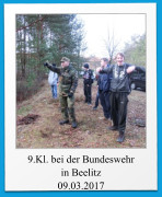 9.Kl. bei der Bundeswehr in Beelitz 09.03.2017