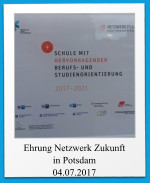 Ehrung Netzwerk Zukunft in Potsdam 04.07.2017