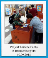 Projekt Forsche Fuchs in Brandenburg/Hv. 10.09.2018