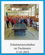 Schulmeisterschaften  im Tischtennis 31.01.2019